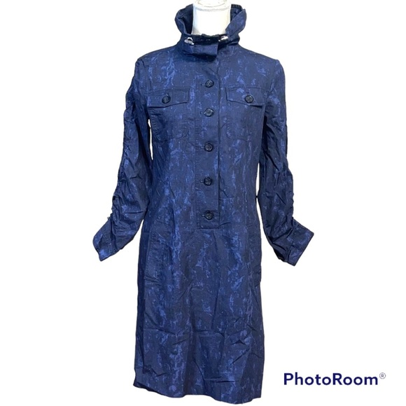 MICHAEL Michael Kors Dresses & Skirts - Michael Kors Shirt Dress Stretch Blue & Black